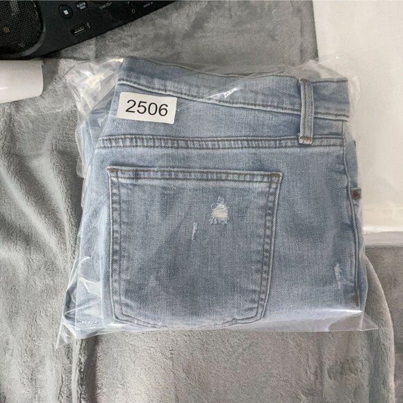 Gap Best Girlfriend Skinny Jeans Denim Womens Size 30 Petite Distressed Blue - Picture 14 of 14